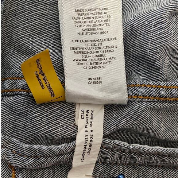 POLO RALPH LAUREN GIRLS AUTHENTIC BLUE DENIM GOODS TRUCKER JACKET – SIZE 7 – - Picture 7 of 11